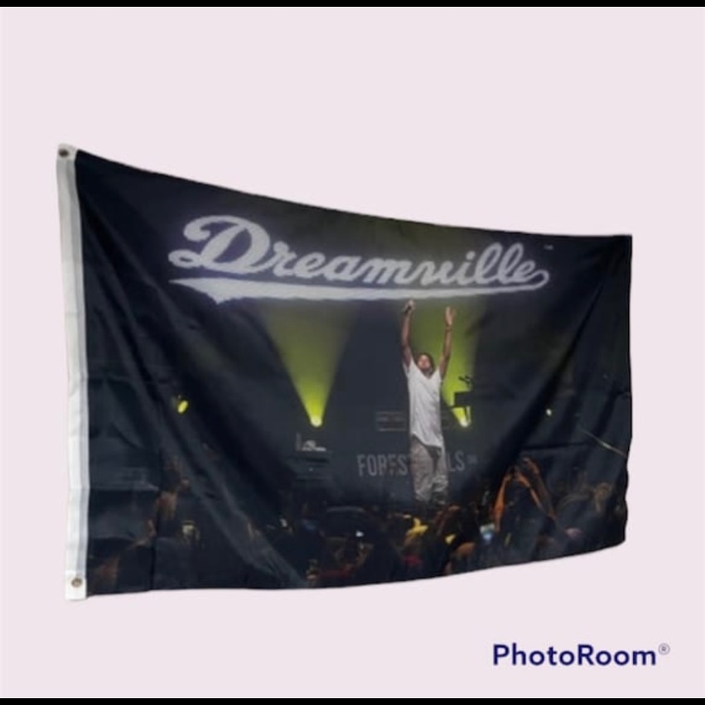 Jcole dreamville concert Flag banner tapestry music rap artists bedroom dorm